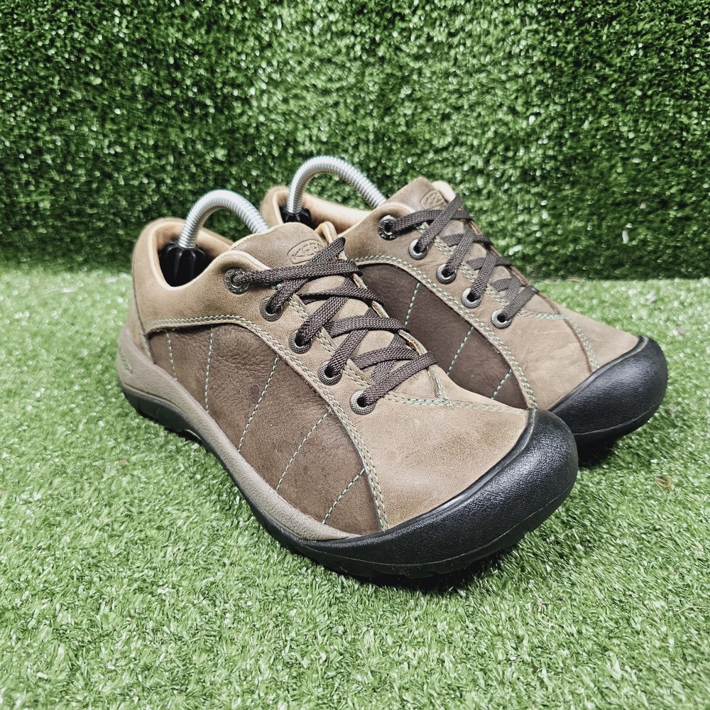 Keen Presidio Brown Leather Outdoor Athletic Oxford Sneakers Womens Size US 6.5‎